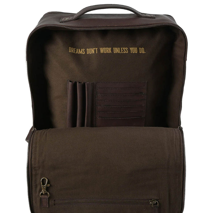 STS Westward Tooled Leather Women's Backpack - CCFL - Brown - 3