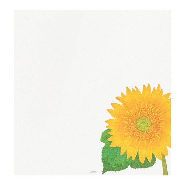 Sunflower Washi Letter Pad