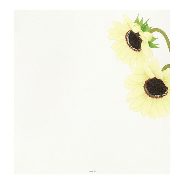 Sunflower Washi Letter Pad