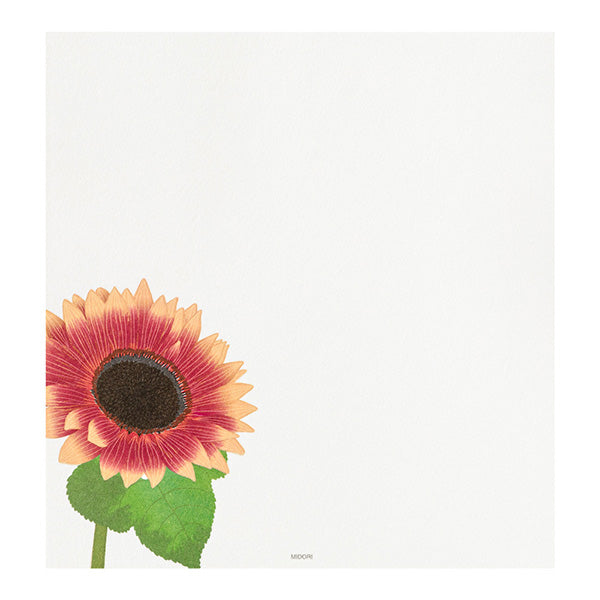Sunflower Washi Letter Pad