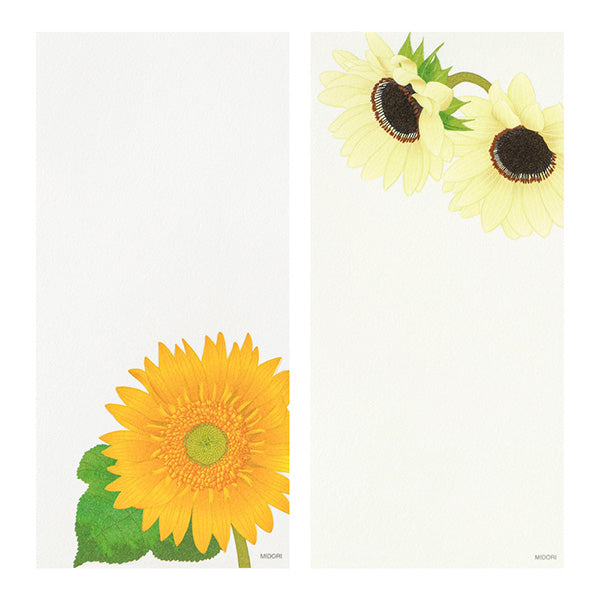 Sunflower Washi Message Pad