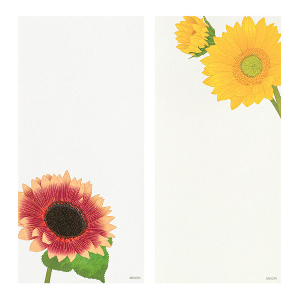 Sunflower Washi Message Pad