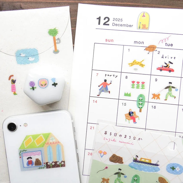 Suzuki Narumi One Day's Town Stickers
