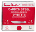 Swann Morton Scalpel Blades, 10, 100 ct - 014-MEDBS10 - Silver - Box of 100 - 1