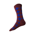 Swiss Socks | Burgandy & Cobalt