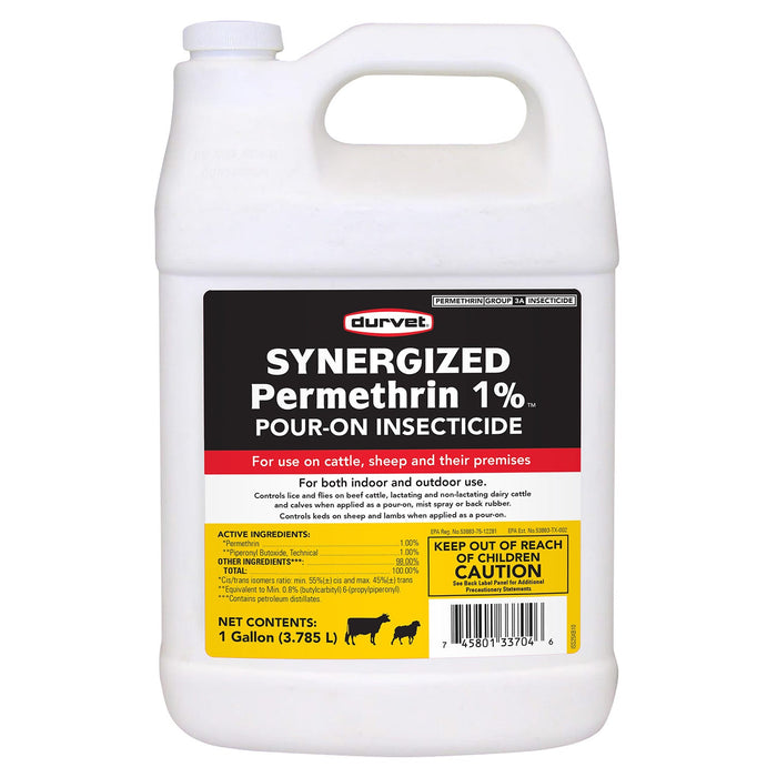 Synergized Permethrin 1% Fly & Pest Insecticide, 1 Gallon - 7VVU - 1 Gallon - 1