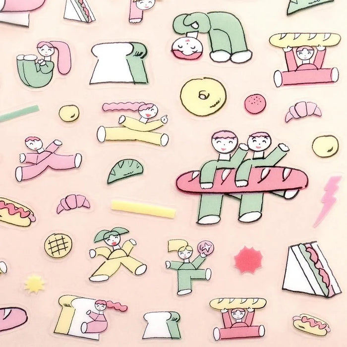 Tadashi Nishiwaki Bread and Health Stickers