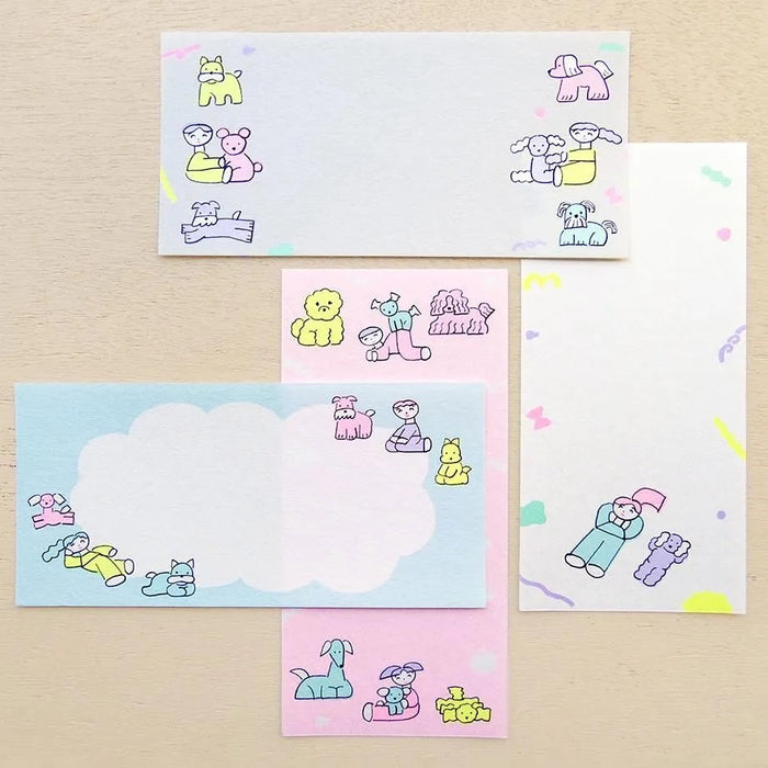 Tadashi Nishiwaki Relaxing with Dogs Notepad