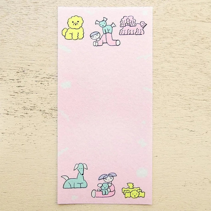Tadashi Nishiwaki Relaxing with Dogs Notepad