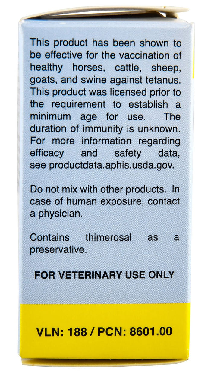 Tetanus Toxoid Concentrate Vaccine for Horses & Livestock - C8T4 - 10 Dose Vial - 2