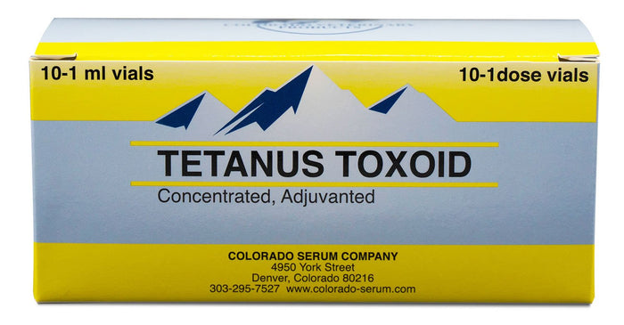 Tetanus Toxoid Concentrate Vaccine for Horses & Livestock - C8TB - 10 Single Dose - 6