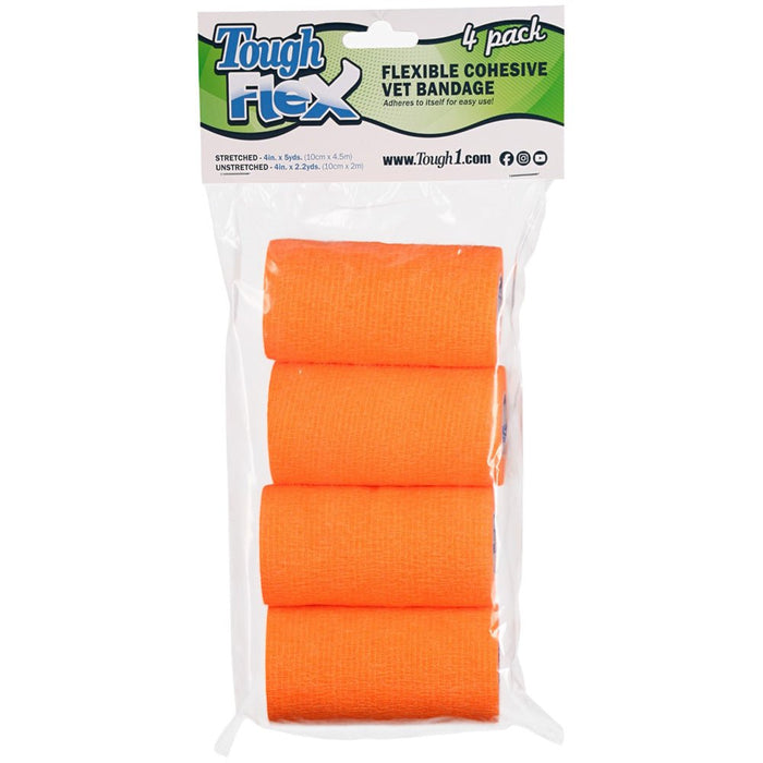 Orange / 4"W x 5 Yards / 4 Pack