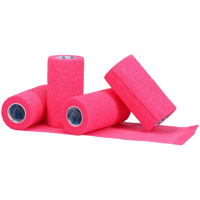 Tough Flex Cohesive Vet Bandages, 4 pk - JTI11J - Pink - 4pk - 6