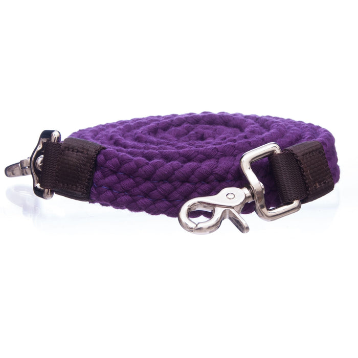 Tough1 Cotton Roping Rein, 7' - JTIBB - Purple - 1