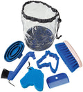 Tough1 Jr. Horse Grooming Kit, 6 Piece - JTIA1N - Blue - 1
