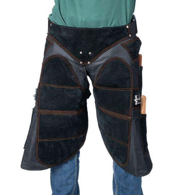 Tough1 Professional Farrier Apron with Padded Back Support - JTI3Y - Black - 1