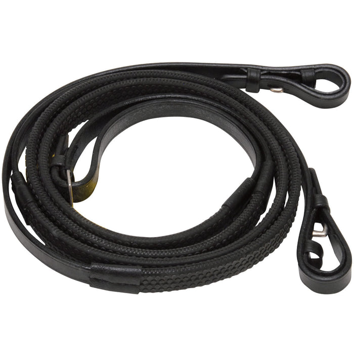 Tought1 Rubber Grip Reins - JTIDX - Brown - 1