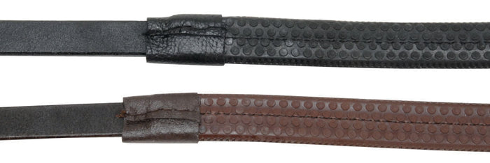 Tought1 Rubber Grip Reins - JTIDX - Brown - 2