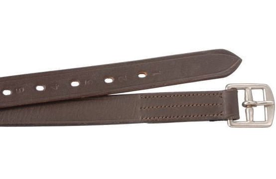 Tough1 Silver Fox English Stirrup Leathers, Children - JTICQ - Black - 2