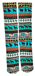 Tribal Horses Socks, Pair - AWI1X - Multi - 1