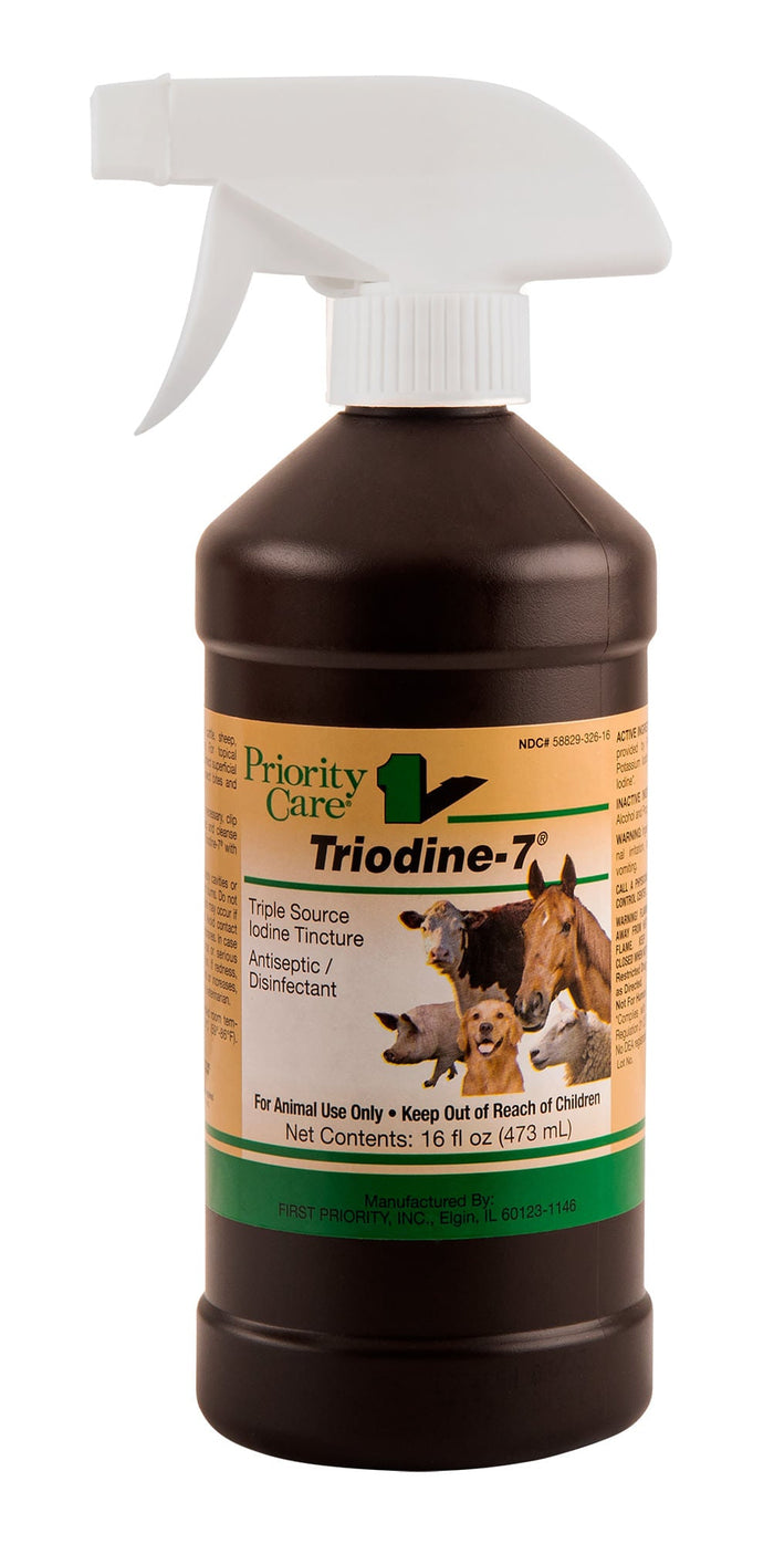 Triodine - 7 Iodine Tincture Antiseptic & Disinfectant - FQT1 - 16 oz Triodine - 7 w/ sprayer - 1