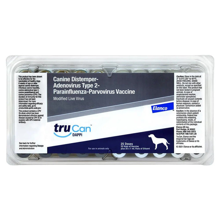 TruCan DAPPi 5 - Way Dog Vaccine, 25 Single Doses - F7D9 - 25 Dose - 1