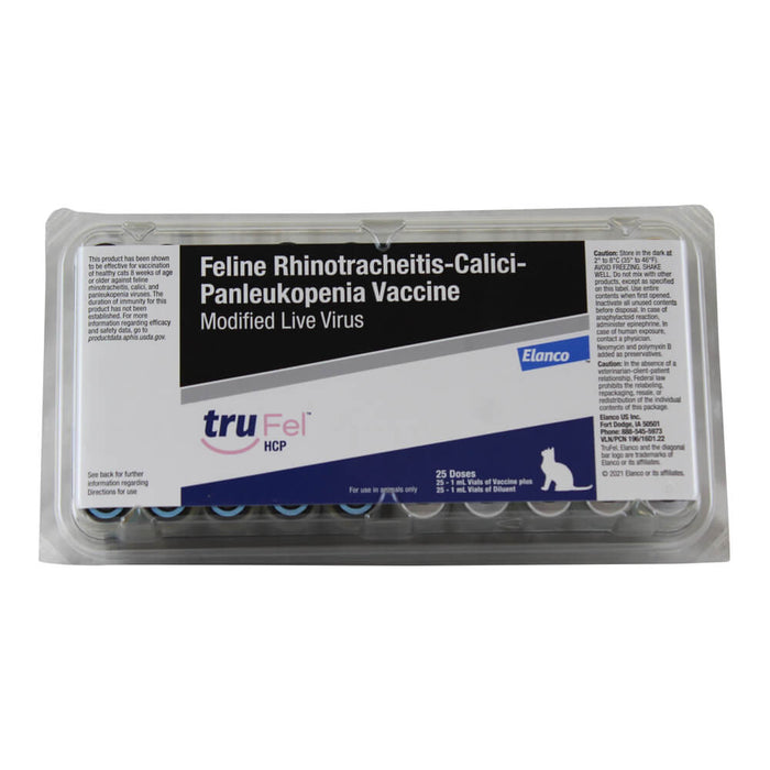 TruFel HCP Injectable Cat Vaccine, 25 x 1 mL Tray - G5VS - 25 x 1 mL tray - 1