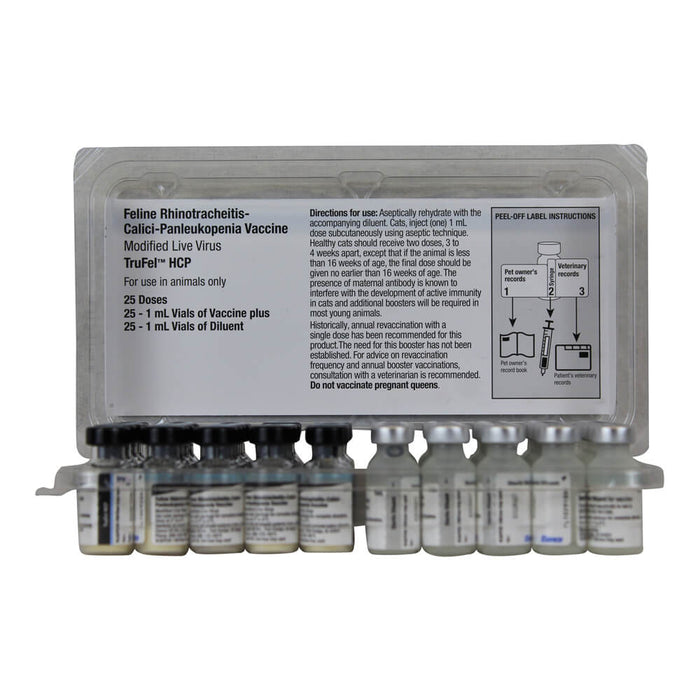 TruFel HCP Injectable Cat Vaccine, 25 x 1 mL Tray - G5VS - 25 x 1 mL tray - 2