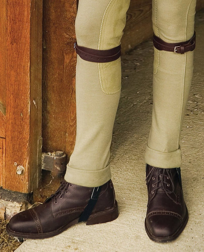 TuffRider Children's Garter Straps - J0AKD - Brown - Medium - 3