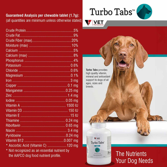 Turbo Tabs Chewable Daily Vitamins for Dogs, 180 ct - VB19 - 180 ct - 4