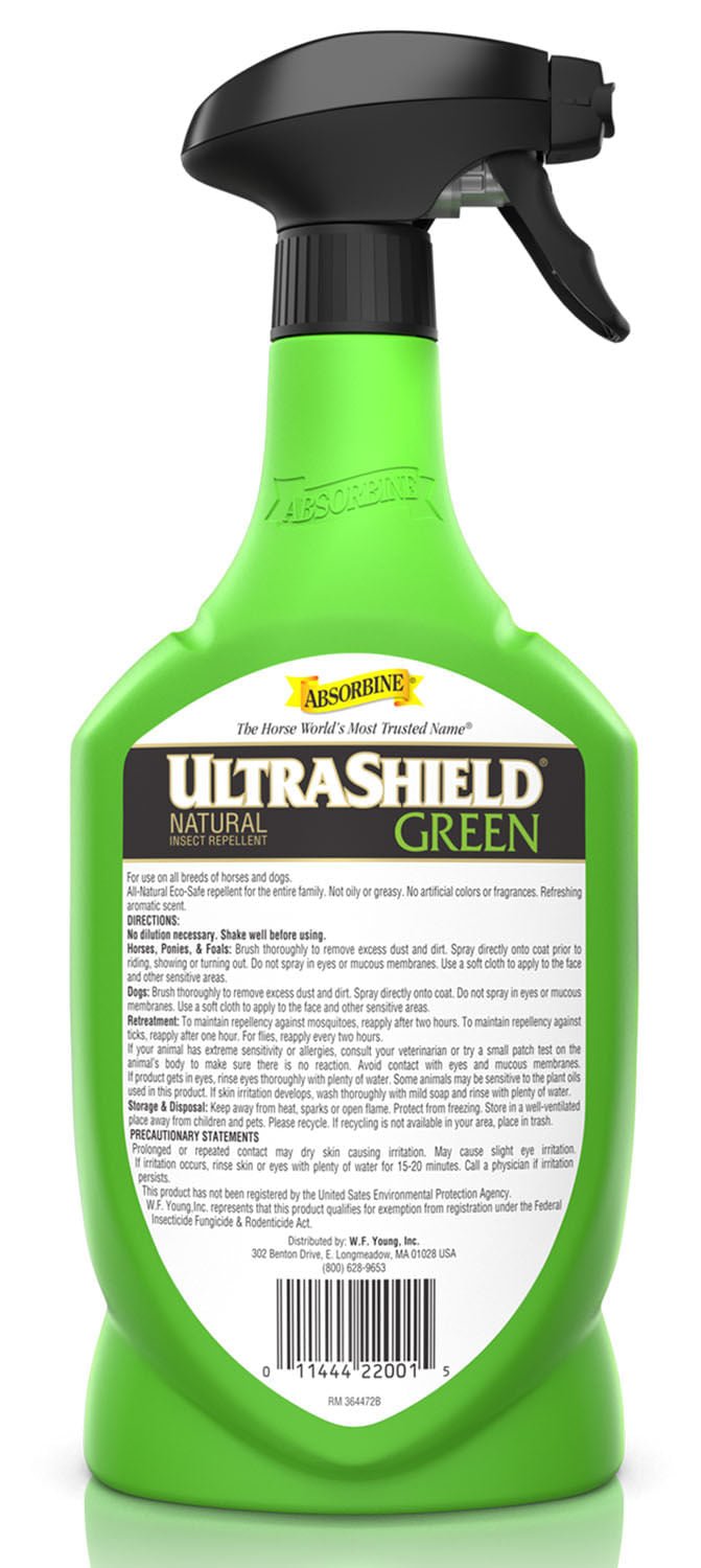 UltraShield Green Natural Fly Repellent - Y1UH - 32 oz - 2