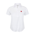 Utah Women's Cap Sleeve Semi Spread Polo White