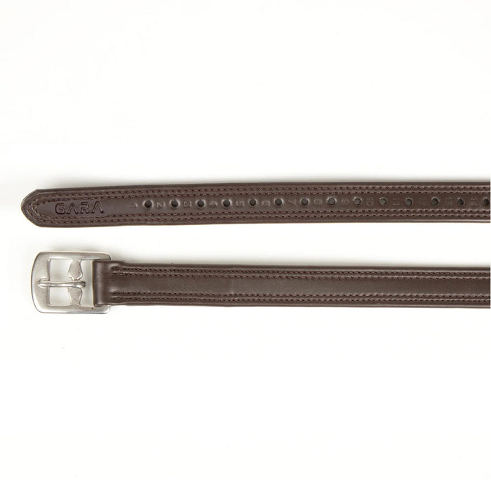 Velociti Gara Easy Care Non - Stretch Stirrup Leathers - SEP27P - Brown - 2