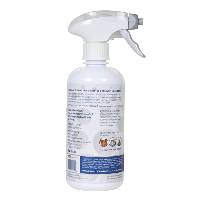 Vetericyn FoamCare High Density Thick Coats Shampoo Spray, 16 oz - 013VET-1603 - Fresh - 16oz - 2