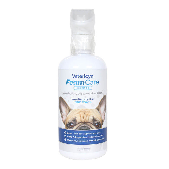 Vetericyn FoamCare Low Density Fine Coats Spray Shampoo, 16 oz - 013VET-1601 - Fresh - 16oz - 1