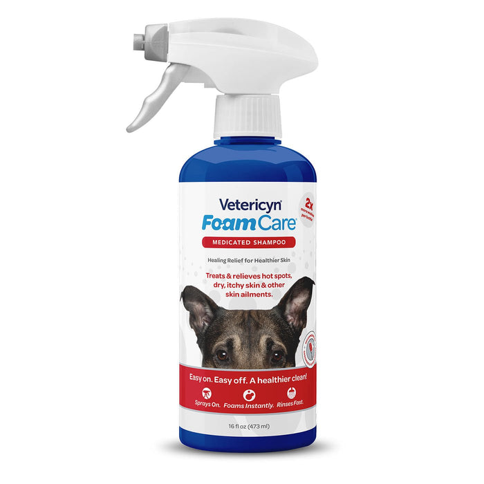 Vetericyn FoamCare Medicated Pet Shampoo, 16 oz - LANAD - 1
