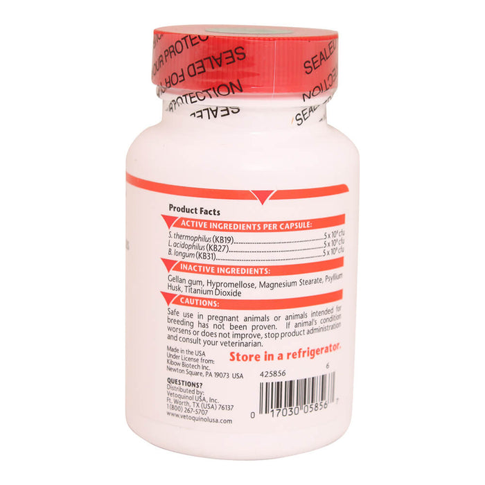 Vetoquinol Azodyl Probiotic Supplement for Dogs & Cats, 90 Capsules - 015VET01-90 - 90 ct - 2