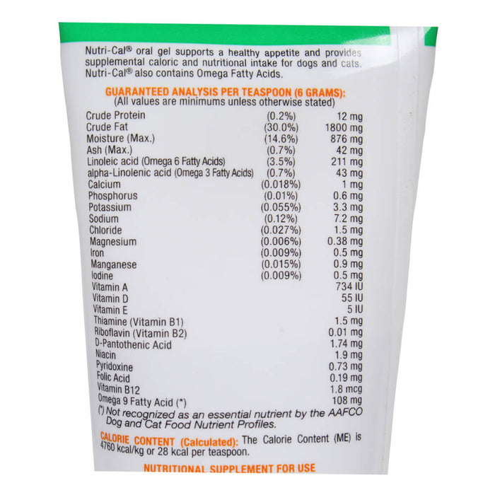 Nutri - Cal High - Calorie Nutritional Supplement for Dogs and Cats, 4.25 oz - 015VET-01557 - 4.25 oz - 2