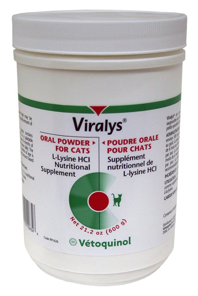 Vetoquinol Viralys L - Lysine Supplement for Cats - 015VT-600GM - 600 gm Powder - 2