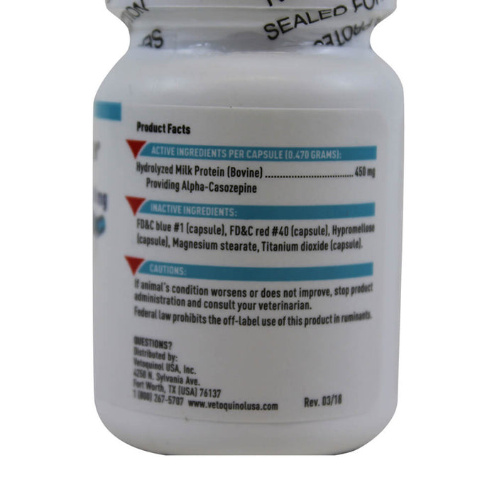 Zylkene Capsules Behavior Supplement for Dogs, 450mg, 30 Capsules - 015VET-04083 - 450mg - 2