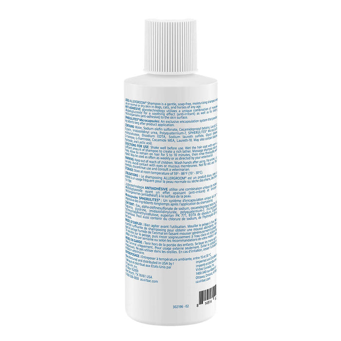 Virbac Allergroom Shampoo - 013VRB08-8 - 8 oz - 4