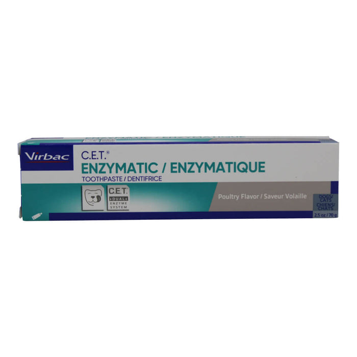 Virbac C.E.T. Enzymatic Pet Toothpaste for Dogs & Cats – Plaque & Tartar Control, 2.5 oz - 018VR-CET101 - Poultry - 1