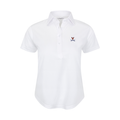 Virginia Women's Cap Sleeve Semi Spread Polo White