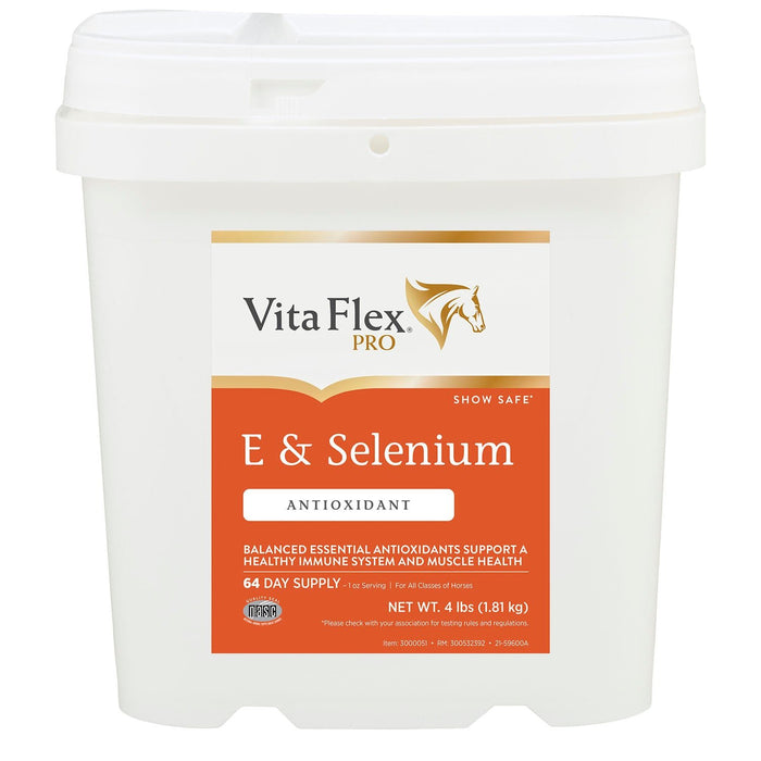 Vita Flex E and Selenium Supplement for Horses, Balanced Essential Antioxidants - FA5X - 4lbs - 1