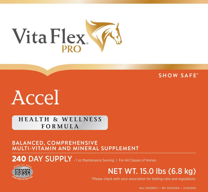 Vita Flex Pro Accel Health & Wellness Formula, Supplement for Horses - FA5L - 5lbs - 2