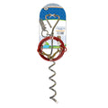 Walk About Tie - Out Dog Spiral Stake, Silver - 39XB - 15 ft - 1