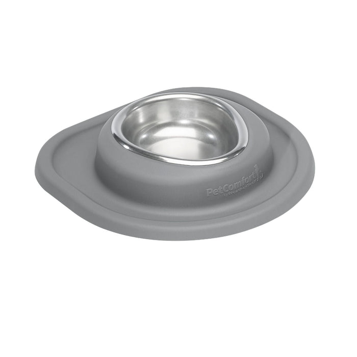 WeatherTech Single Low Pet Feeding System, Stainless Steel - WTD5C - Dark Grey - 8 oz - 1