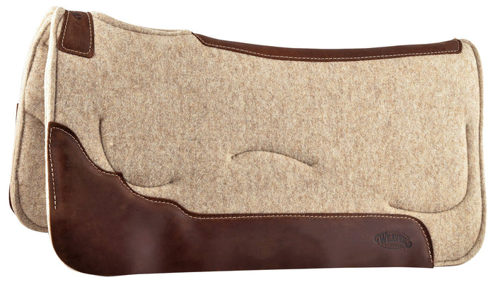 Weaver Leather Contoured Shock - Absorbing Gel Wool Saddle Pad - WLC1CK - 1