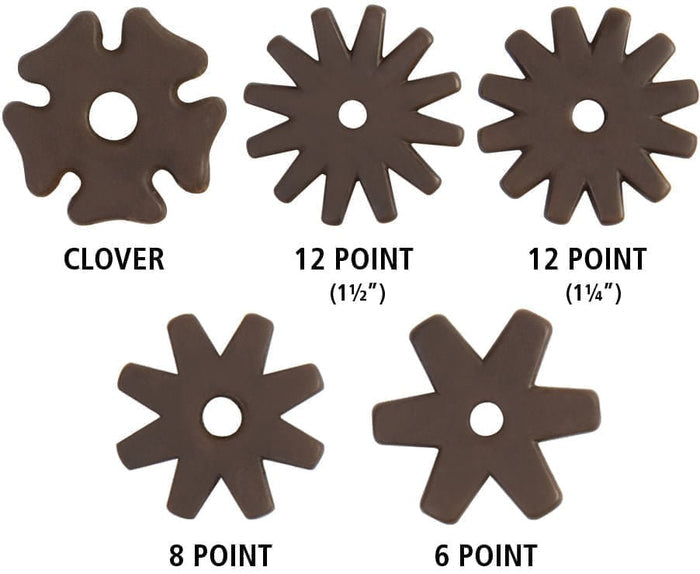 Weaver Replacement Spur Rowels, Pair - WEARL - 7/8in d clover - 1
