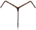 Weaver Texas Star Oiled Canyon Rose Harness Leather Tapered Breast Collar - WLC2AO - 1